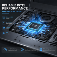 Ordinateur portable neuf 15,6 pouces FHD IPS, Intel Celeron N4020 Dual Core 2,8 GHz, 8 Go de RAM, 256 Go de SSD, Windows 11 Business