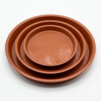 Soucoupes de drainage pour plantes de 10,5 à 25 pouces, vert foncé, en plastique PP chromé, 0,2 L, pour sol, maison, intérieur, extérieur, jardin, pot de fleurs