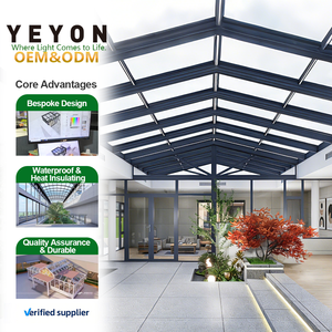 Yeyon 2026 OEM Atrium verre acier polygone toit profilé en aluminium véranda <span class=keywords><strong>auvent</strong></span> Garage résidentiel extérieur véranda <span class=keywords><strong>maison</strong></span> en verre - Product Image 1