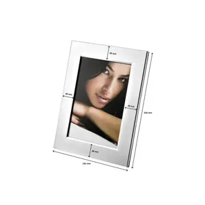 Cadre photo plaqué argent, merchandising personnalisé - Product Image 1