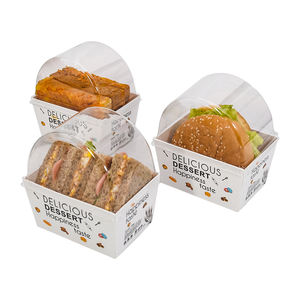 Custom For Hamburger Burger French Fries Fried Chicken Wing Paper Boxes Children Kids Snacks Set Fast Food Packaging Container