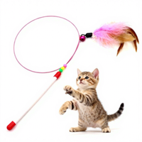 Jouet interactif pour chat en plastique écologique de haute qualité, vente en gros, avec éléments naturels