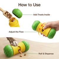 Pelota Interactiva de Goma Dispensadora de Golosinas, Juguete de Entrenamiento de Inteligencia para Perros, Estimulante Mental, Alivio del Aburrimiento, Juego en Interiores y Exteriores