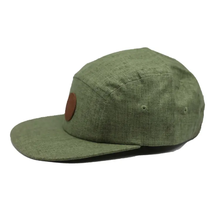 Berretto da campo a 5 pannelli personalizzato di alta qualità progetta il tuo modello di Patch Logo cappello da corsa sportivo cappello da Camper