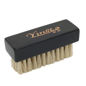 Cepillo para zapatos Yinste de pelo de cerdo con mango negro para limpiar y pulir zapatos - Product Image 4