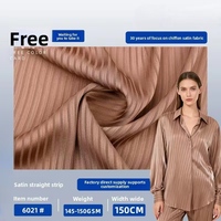 Tissu satiné à rayures verticales de haute qualité personnalisé, motif sur mesure, composition satinée, textile à rayures pour vêtements, robe en polyester