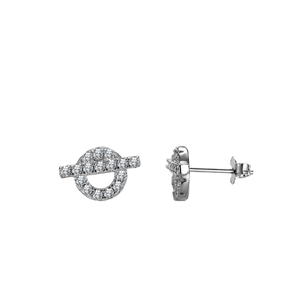 Elegantes Pendientes de Plata de Ley 925 con Moissanita, Chapados en Rodio, Joyería Fina Clásica para Mujer, Regalo Personalizado, Venta al por Mayor B2B OEM - Product Image 1