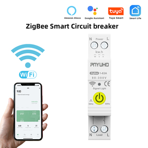 <span class=keywords><strong>Zigbee</strong></span> Smart Switch <span class=keywords><strong>Disjoncteur</strong></span> miniature 63A avec mesure de bande de protection contre les fuites MCB Smart Home Products Module de rail DIN - Product Image 3