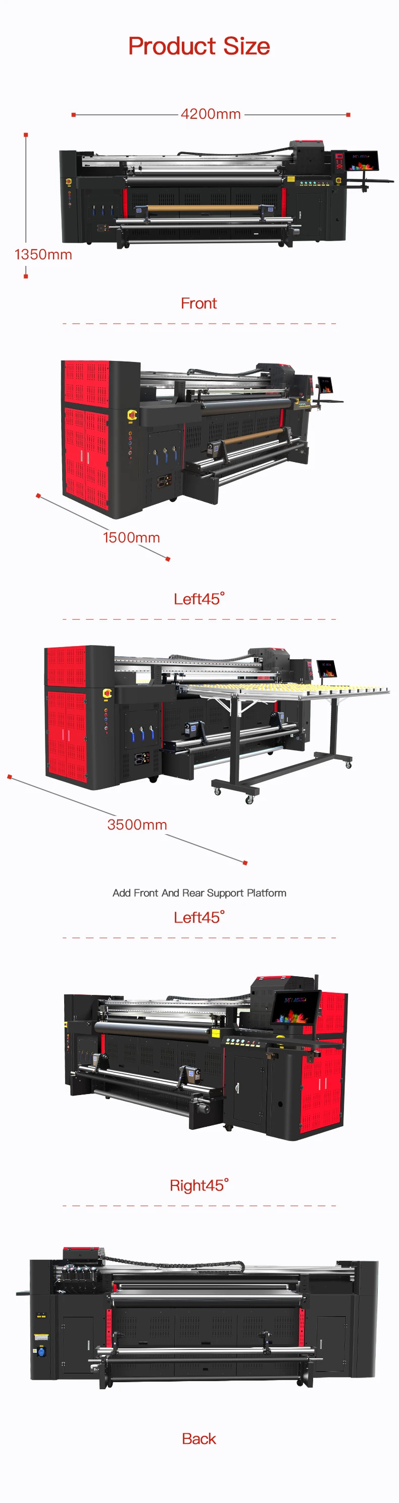 MT Large Format UV Hybrid Printer MT-UV 2000 for Glass Printing