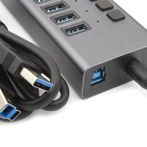 Skyvision con interruttore 3.0 Hub USB 7 porta indicatore LED per Laptop mac mini Pc accessori per Computer USB C 3.0 docking Station - Product Image 3