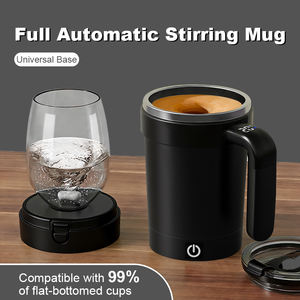 Mug à mélange automatique intelligent avec agitateur magnétique électrique, tasse à café de voyage anti-fuite avec poignée - Product Image 2