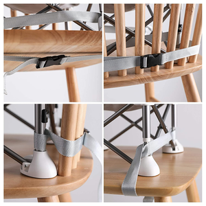 Chaise de camping <span class=keywords><strong>pour</strong></span> enfants certifiée CE, cadre en acier et plastique portable, auvent pare-soleil UPF, porte-gobelet, siège extérieur <span class=keywords><strong>pour</strong></span> tout-petits - Product Image 4