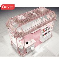 Exhibidor de Cosméticos Moderno Personalizado para Kiosco con Diseño de Madera / Certificado CE Ouyee OUYEE-CSD008 Garantía de 3 Años en Venta