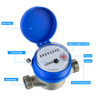 Factory Price Manufacturer Dry Type DN15 Brass Shell Class B Single Jet Water Meter