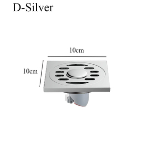 Custom Stainless Steel Square Tile-Embedded Hidden Odor-Proof Bathroom Hotel Modern Simple <b>Brushed</b> Floor <b>Drain</b> - Product Image 4
