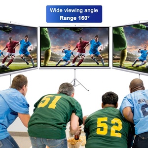 Di động di động 72 inch 16:9 HD Màn hình máy chiếu Matt trắng tự khóa chân máy tay kéo tay nâng độ nét cao - Product Image 2