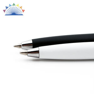 Günstiger Werbe-Kugelschreiber im Schlanken Design für Hotels, Schwarzer Hilton-Stift aus Kunststoff - Product Image 3