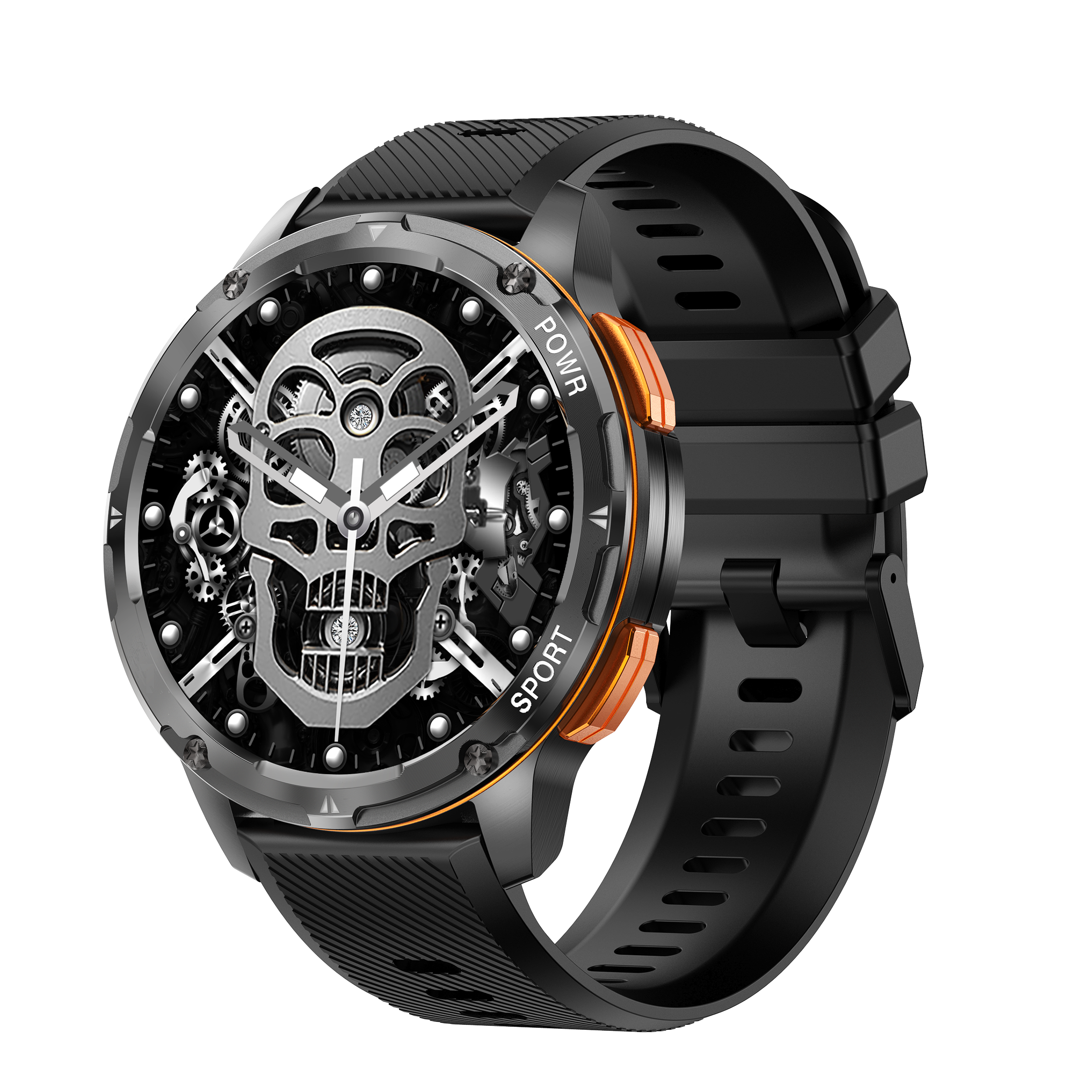 สีดำ + สายซิลิโคน