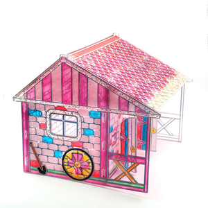 EBAYRO Kit de Création Artistique 3D Éducatif Fait Main DIY, Jouets de <span class=keywords><strong>Dessin</strong></span> <span class=keywords><strong>en</strong></span> Cristal PS à Coller Instantanément, pour Construire des Maisons, Âges 5-7 - Product Image 3