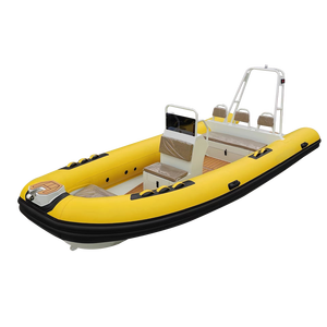 Coque en aluminium nervure 4.8m hypalon PVC sauvetage gonflable plancher en aluminium rigide RIB bateau à rames - Product Image 4