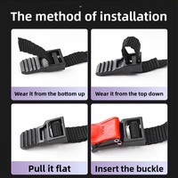Boucle de remplacement universelle et durable pour casque de vélo VTT pour enfants, avec insert de broche de fixation pour une sécurité accrue