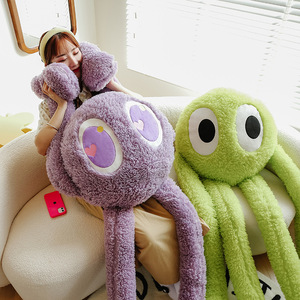 Pupazzo di peluche di polpo a gamba lunga cartone animato medusa seppia seppia peluche bambola di animali di pezza Figure di vita marina peluche cuscino per acquario - Product Image 2