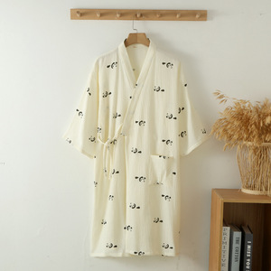 white christmas dresses Japanese Yukata Unisex Cotton Knee-length 