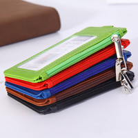 Dompet Kartu Kredit Tipis PU Sederhana dengan Logo Kustom dan Warna Kustom