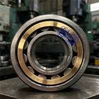 Roulement à rouleaux cylindriques NU1018M 90x140x24mm en acier chromé avec cage en laiton pour machines industrielles