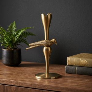 Porte-bougie en forme d'oiseau, décoration artistique pour la maison, design en métal durable - Product Image 5
