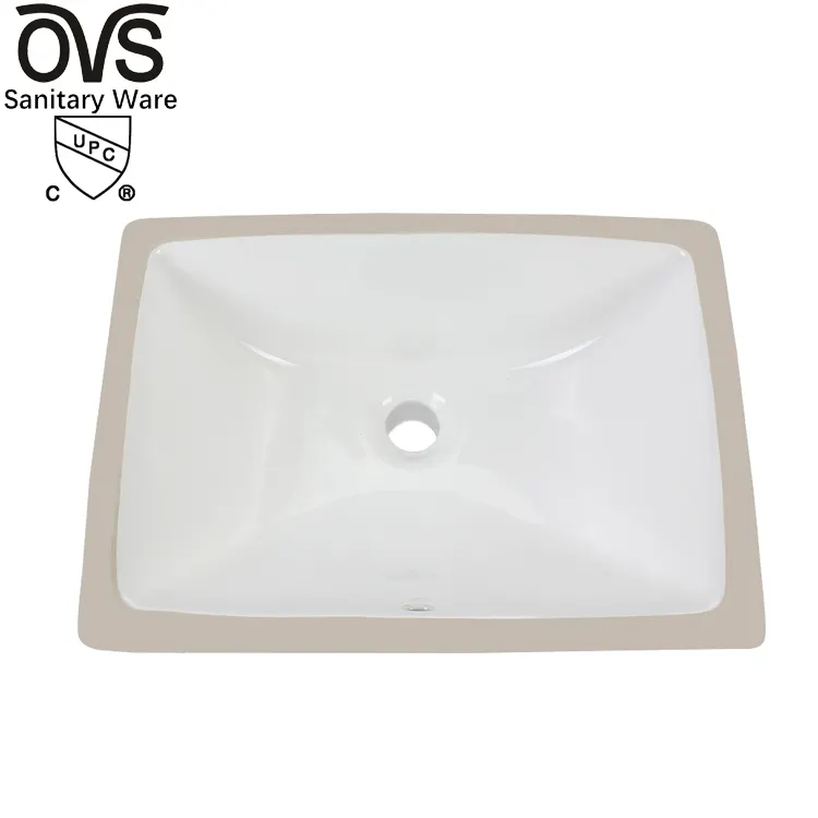 OVS cUPC – évier de salle de bain en céramique, hôtel Simple, couleur blanche, lavage à la main, porcelaine