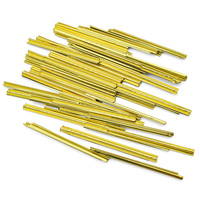 100 pièces de bandes de feuille d'étain finies, or et argent, consommables pour clés, 0,06 mm