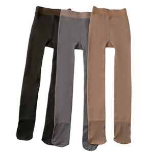 Plus Size Warm High Waist Fleecce Translucent Thermal <strong>Leggings</strong> for <strong>Women</strong> Formal Style Breathable Knitted Fabric <strong>Fleece</strong> <strong>Linings</strong> - Product Image 3