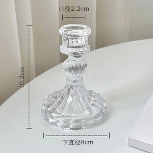 <span class=keywords><strong>Bougeoir</strong></span> photophore en verre borosilicaté clair <span class=keywords><strong>petite</strong></span> Table chandelier décoration de la maison <span class=keywords><strong>bougeoir</strong></span> en verre - Product Image 2