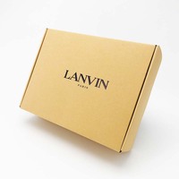 Boîte d'Expédition Pliante en Carton Ondulé Kraft Brun Personnalisée pour Vêtements, Vente Chaude en Gros