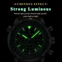 Montre à quartz pour homme POEDAGAR 960, style business, affichage de la date, aiguilles lumineuses, étanche, bracelet en cuir, montre pour homme, Reloj