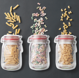 Gran oferta, bolsa de plástico con cremallera autoportante con logotipo personalizado reutilizable para alimentos, especias, dulces, pan y galletas, embalaje para almacenamiento - Product Image 1