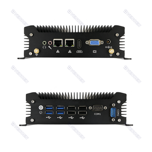 Mini PC sans ventilateur InteI Core I7 4578U I5 7287U 4278U I3 6157U ITX <span class=keywords><strong>Ordinateur</strong></span> industriel robuste RS232 HD-MI VGA Win10 Pro Linux US - Product Image 1