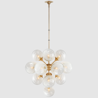 Lustre classique français rétro XINZHONG en laiton massif, luminaire de luxe simple pour salon et chambre à coucher, style chandelier