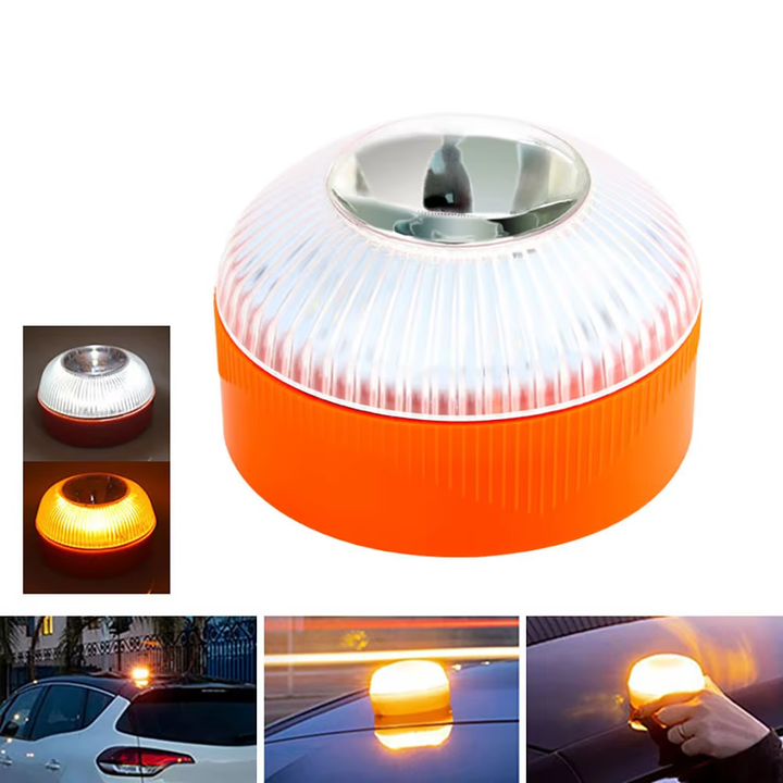 Portable Commander LED Beacon Warning Light Round Road Safety ...