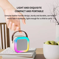 K12 Mini haut-parleur portable Microphone Haut-parleur karaoké Amplificateur stéréo 3D Haut-parleur