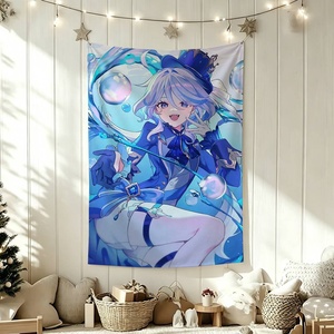 Banderas de <span class=keywords><strong>F</strong></span>-Furina <span class=keywords><strong>Genshin</strong></span> <span class=keywords><strong>Impact</strong></span>, tapicería para colgar en la pared, bandera decorativa para garaje al aire libre, manta de fondo decorativa - Product Image 6