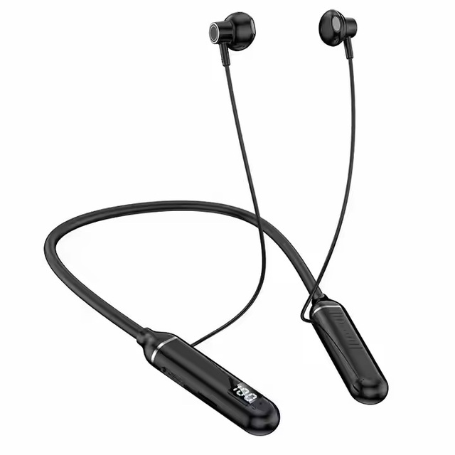 Wholesale Wireless Earphone G02 Neckband LED Digital Display Semi-in Ear Sports Magnetic Bass Wireless Earphone