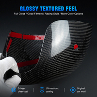 Coque de rétroviseur extérieur en fibre de carbone véritable, accessoires de décoration pour Mini F56 2021-2024, conduite à droite