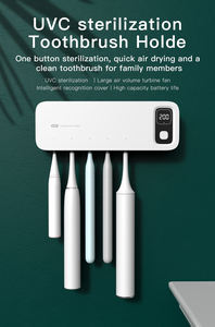 2025 Oplaadbare Uvc Tandenborstel Sterilisator Houder Uv-C Led Licht 99.9% Sterilisatie Tarief Voor Tandenborstel En Scheermes - Product Image 3