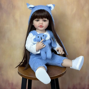 Đáng Yêu Yosi Thương Hiệu 55Cm Silicone Bé Búp Bê Cho Cô Gái Với Có Thể Tháo Rời Tóc Giả Và Nhiều Kiểu Tóc Giáo Dục Chơi - Product Image 1