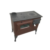 Grands poêles à bois en fonte avec four pour la cuisson