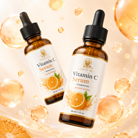 Sérum Visage à la Vitamine C, Hydratant, Anti-Âge, Réducteur de Pores, Éclaircissant, Anti-Taches, Naturel et Biologique, Marque Privée OEM ODM
