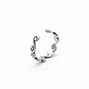 yunnique Simple Stylish Unisex 316 Stainless Steel <b>Open</b> <b>Ring</b> With Tightening Band For Pinky Finger Jewelry Gift - Product Image 2