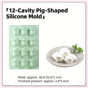Molde de Silicona de Grado Alimenticio para Fondant y Jabón, Molde para Decoración de Pasteles, Molde para Cubitos de Hielo, Herramientas para Hornear DIY, Molde de Silicona Personalizado - Product Image 3